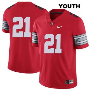 Youth NCAA Ohio State Buckeyes Marcus Williamson #21 College Stitched 2018 Spring Game No Name Authentic Nike Red Football Jersey SN20N06RB